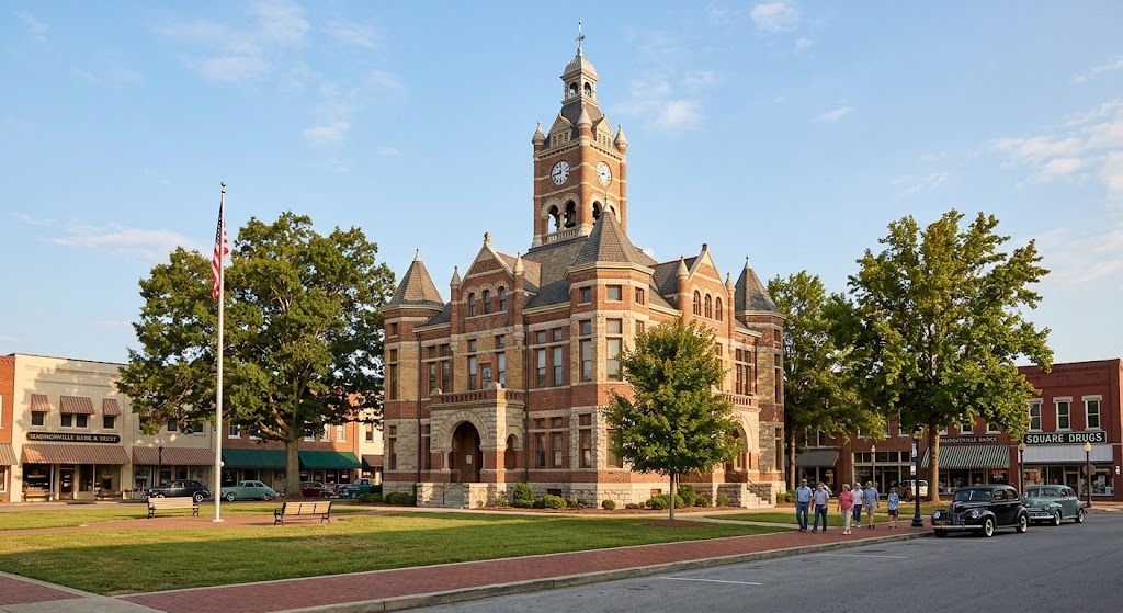 Monroe County Courthouse in Madisonville Tennessee