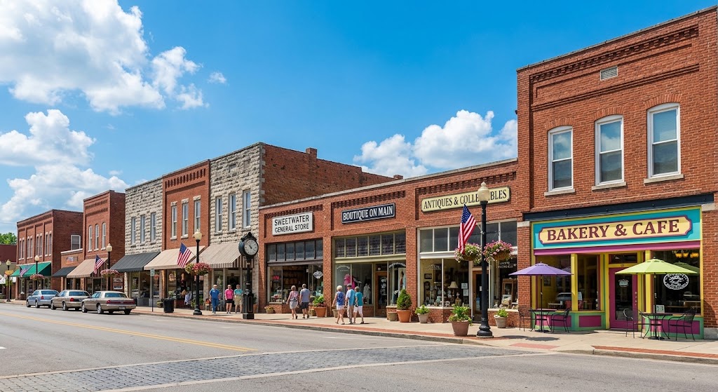 bright daytime shot of Sweetwater TN